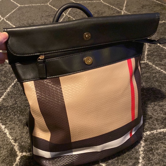 Plaid backpack - Picture 4 of 5